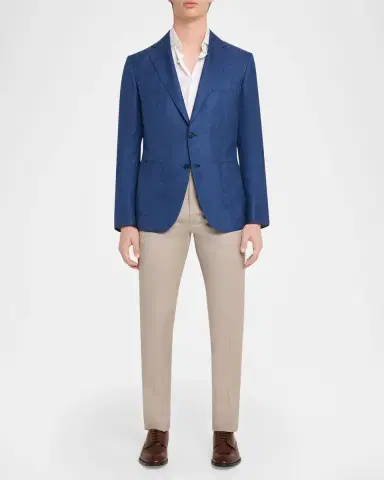 Brioni Men 's Silk Plume Jacket | Thumbnail 2 Brioni Men 's Silk Plume Jacket | Thumbnail 2