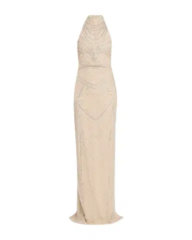 PAMELLA ROLAND Embroidered Tulle Halter Gown | Thumbnail 1 PAMELLA ROLAND Embroidered Tulle Halter Gown | Thumbnail 1