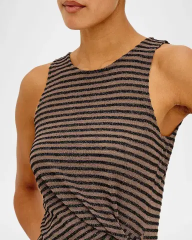 RAILS Ricky Stripe Side-Tie Midi Dress | Thumbnail 5