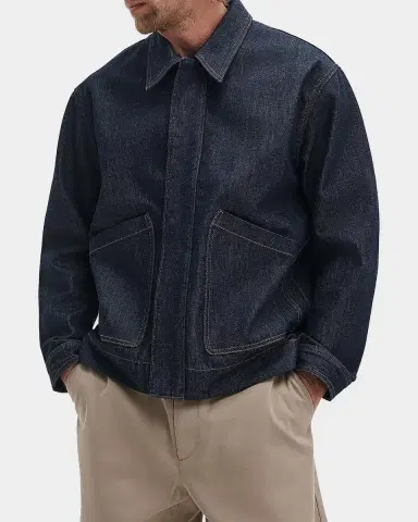 rag & bone Men 's Hudson Denim Shirt Jacket | Thumbnail 6