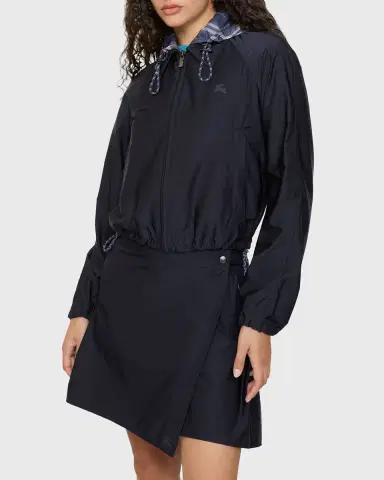 Burberry Nadina Pleated Mini Wrap Skirt | Thumbnail 4