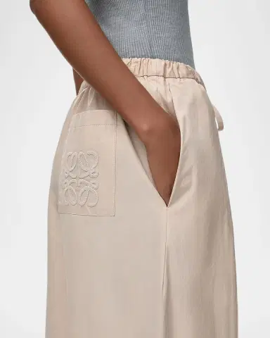 Loewe x Paula's Ibiza Pleated Wide-Leg Crop Drawstring Pants | Thumbnail 5 Loewe x Paula's Ibiza Pleated Wide-Leg Crop Drawstring Pants | Thumbnail 5