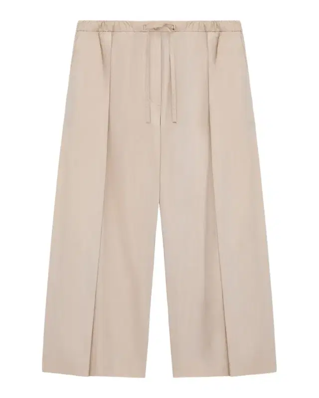 Loewe x Paula 's Ibiza Pleated Wide-Leg Crop Drawstring Pants