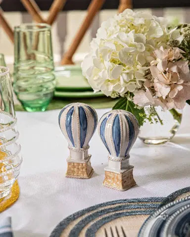 Juliska L 'Amour Toujours Hot Air Balloon Salt & Pepper Shaker Set | Thumbnail 4 Juliska L 'Amour Toujours Hot Air Balloon Salt & Pepper Shaker Set | Thumbnail 4