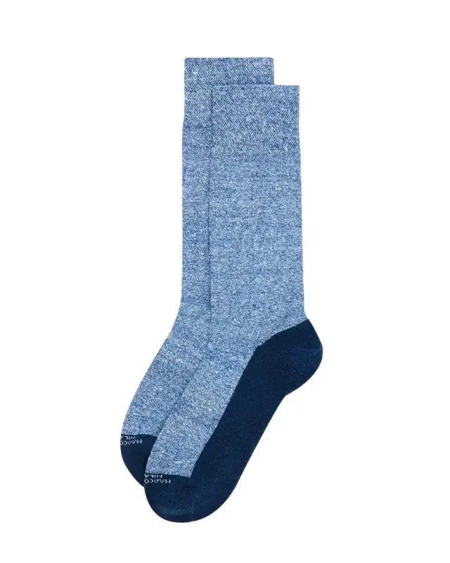 Marcoliani Men 's Linen Blend Crew Socks