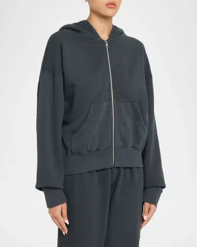 SLVRLAKE Cotton Fleece Zip Hoodie | Thumbnail 4 SLVRLAKE Cotton Fleece Zip Hoodie | Thumbnail 4