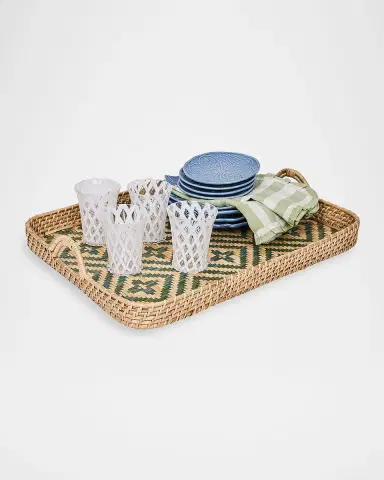 Juliska Villa Seville 18" Wicker Tray | Thumbnail 2