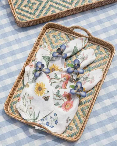 Juliska Villa Seville 18" Wicker Tray | Thumbnail 4