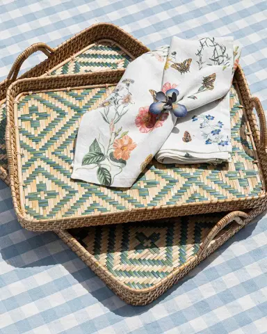 Juliska Villa Seville 18" Wicker Tray | Thumbnail 5