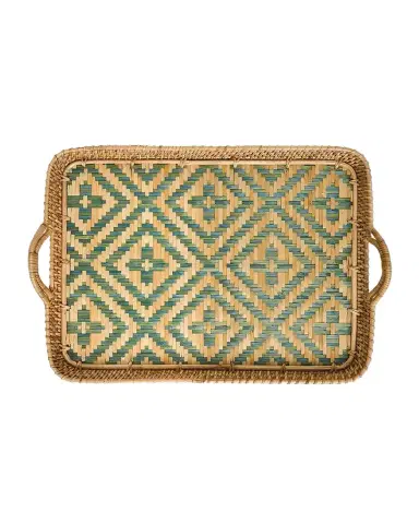 Juliska Villa Seville 18" Wicker Tray | Thumbnail 1