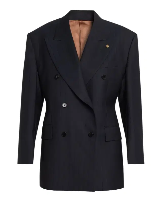Versace Oversized Double-Breasted Blazer