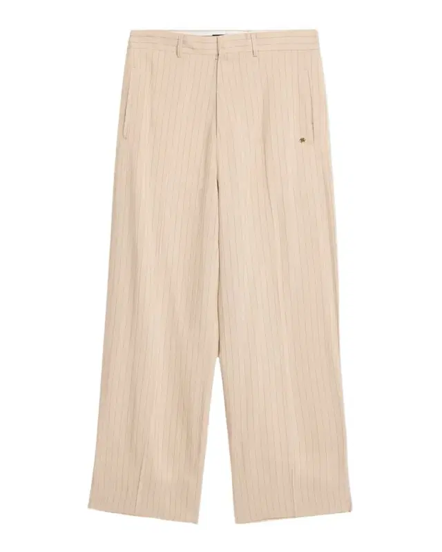Men 's Striped Linen-Blend Tailored Pants