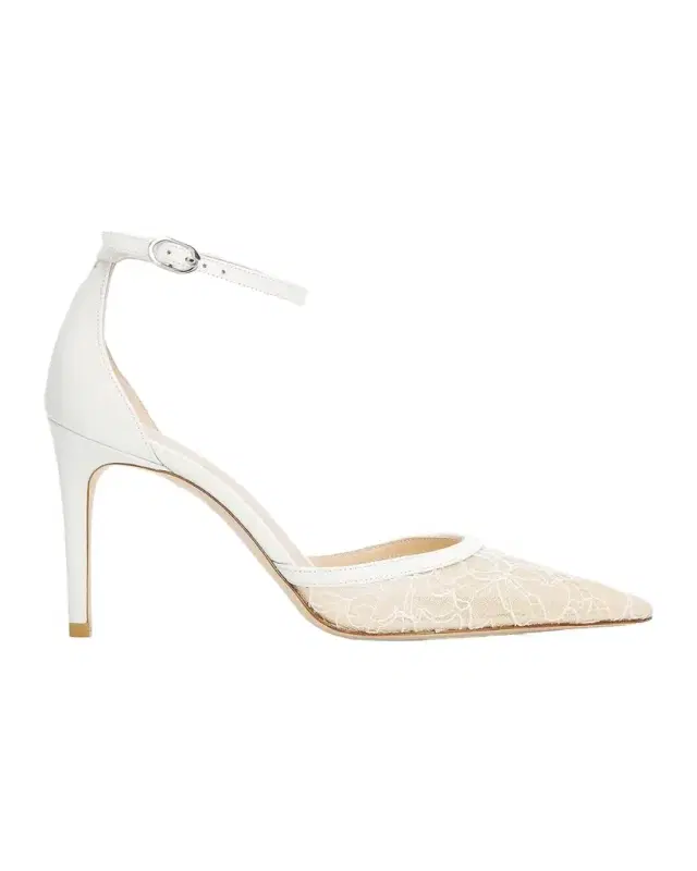 Stuart Weitzman 85mm Stuart Power Lace Pumps