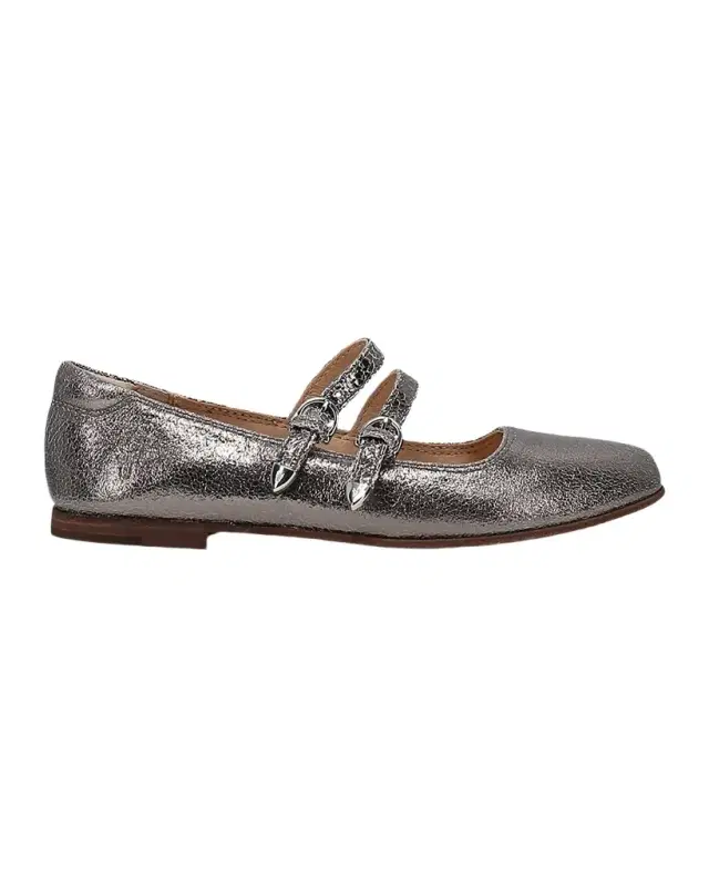 Frye Carson Metallic Leather Multi-Strap Mary Janes