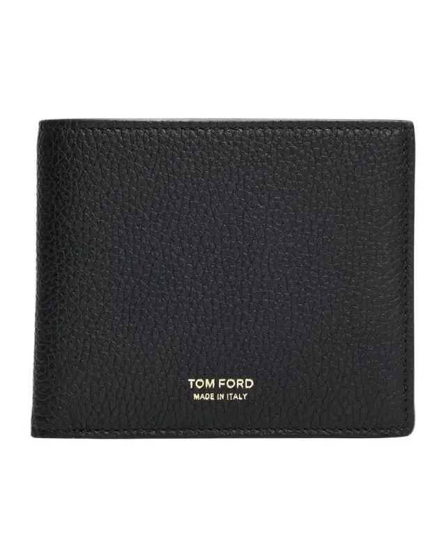 TOM FORD Men 's Grained Leather T-Line Bifold Wallet
