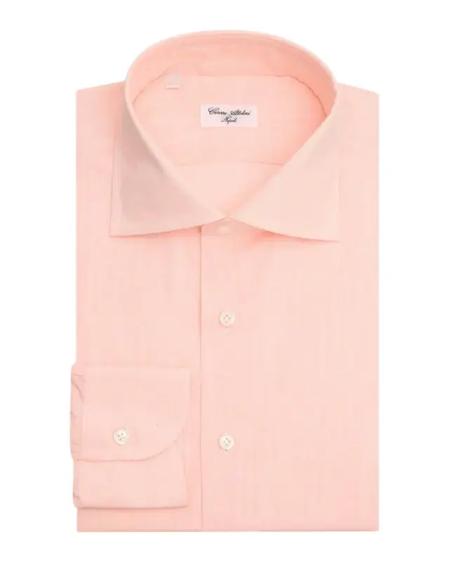 Cesare Attolini Men's Slubbed Check Cotton Dress Shirt
