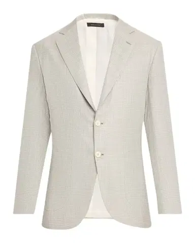 Brioni Men's Wool Plume Plaid Single-Breasted Sport Coat | Thumbnail 1 Brioni Men's Wool Plume Plaid Single-Breasted Sport Coat | Thumbnail 1