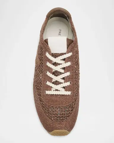 rag & bone Retro Runner Slim Raffia Sneakers | Thumbnail 4 rag & bone Retro Runner Slim Raffia Sneakers | Thumbnail 4