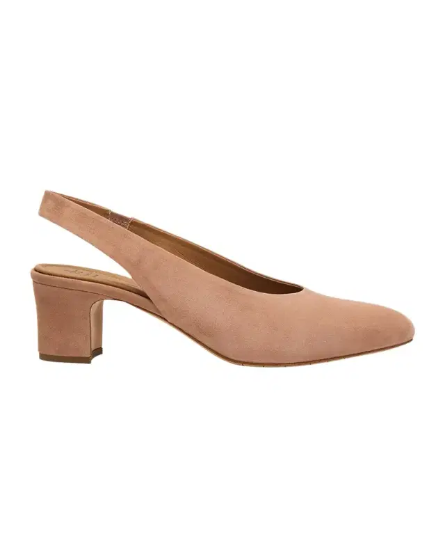 Aquatalia 50mm Trevi Suede Slingback Pumps