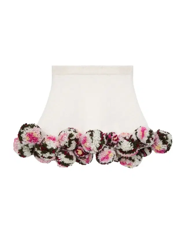 Loewe x Paula 's Ibiza Pom-Pom Boucle Mini Skirt