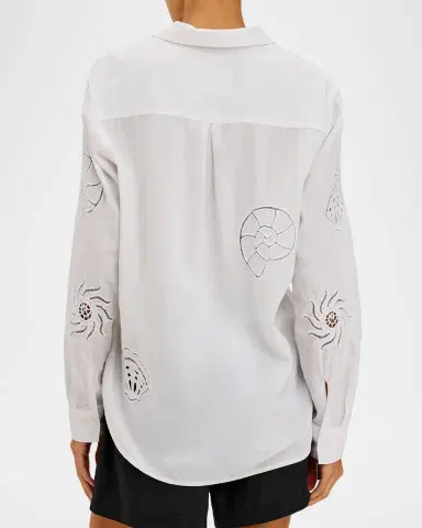 Rails Charli Embroidered Linen Shirt | Thumbnail 3 Rails Charli Embroidered Linen Shirt | Thumbnail 3
