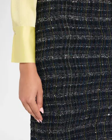 Missoni Paillette Wavy Check Tweed Midi Skirt | Thumbnail 5