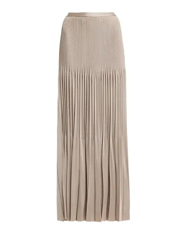 Giorgio Armani Pleated Knit Maxi Skirt