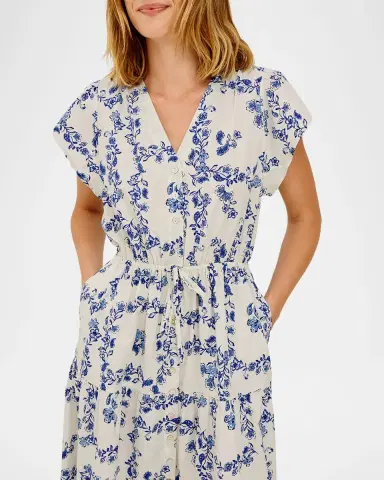 RAILS Roza Floral Cotton Midi Dress | Thumbnail 4 RAILS Roza Floral Cotton Midi Dress | Thumbnail 4