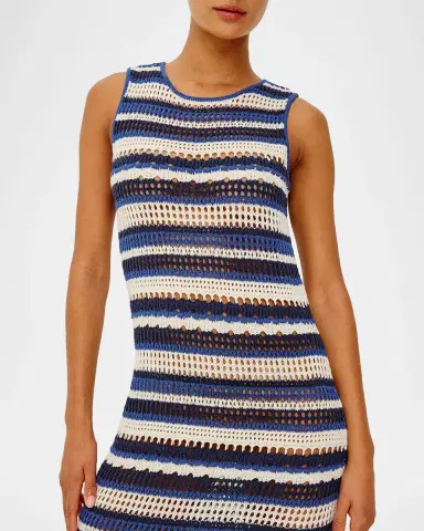 Rails Ana Stripe Cotton-Crochet Maxi Dress | Thumbnail 4