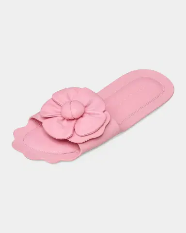 Marc Jacobs The Daisy Leather Flat Slide Sandals | Thumbnail 5 Marc Jacobs The Daisy Leather Flat Slide Sandals | Thumbnail 5