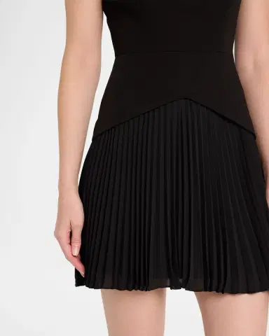 Milly Haddy Cady & Pleated Chiffon Mini Dress | Thumbnail 5 Milly Haddy Cady & Pleated Chiffon Mini Dress | Thumbnail 5