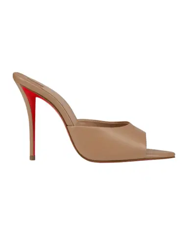 Christian Louboutin 100mm Miss Z Leather Red Sole Mules | Thumbnail 1 Christian Louboutin 100mm Miss Z Leather Red Sole Mules | Thumbnail 1
