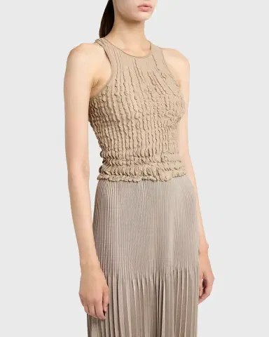 Giorgio Armani Ruffle Knit Tank Top | Thumbnail 4