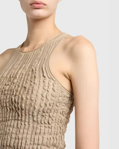 Giorgio Armani Ruffle Knit Tank Top | Thumbnail 5