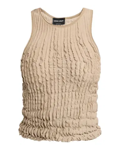 Giorgio Armani Ruffle Knit Tank Top | Thumbnail 1