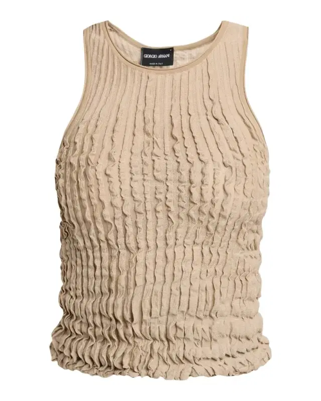Ruffle Knit Tank Top