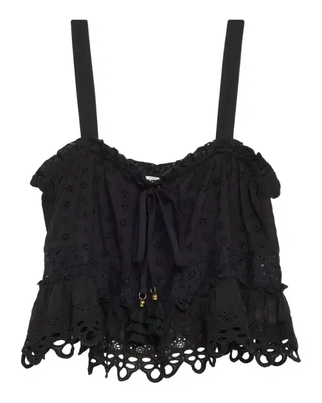 Ramy Brook Amina Eyelet Tank Top