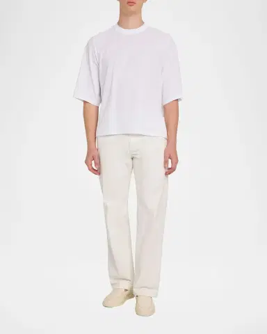 MORDECAI Men's Cotton Jersey Foulard-Print Crewneck T-Shirt | Thumbnail 2