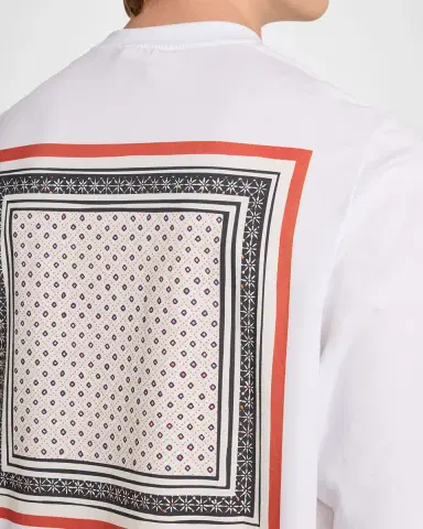 MORDECAI Men's Cotton Jersey Foulard-Print Crewneck T-Shirt | Thumbnail 5