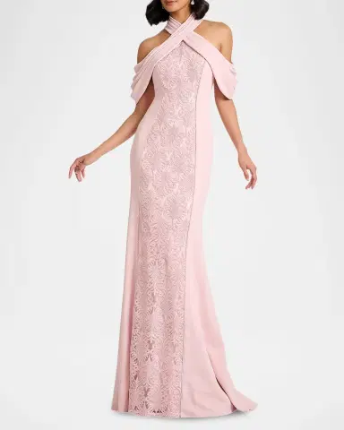 Tadashi Shoji Cold-Shoulder Corded Lace Gown | Thumbnail 2 Tadashi Shoji Cold-Shoulder Corded Lace Gown | Thumbnail 2