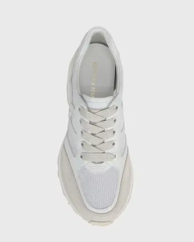 Veronica Beard Valentina Ripstop Mixed Leather Retro Sneakers | Thumbnail 3 Veronica Beard Valentina Ripstop Mixed Leather Retro Sneakers | Thumbnail 3