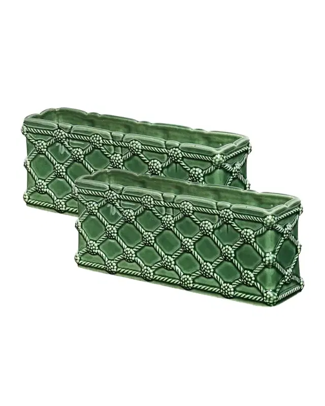 Juliska Berry & Thread Petite Parterre Garden Planters, Set of 2