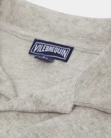 Vilebrequin Boy's Turtle Embroidery Cotton Terry Polo Shirt | Thumbnail 3 Vilebrequin Boy's Turtle Embroidery Cotton Terry Polo Shirt | Thumbnail 3