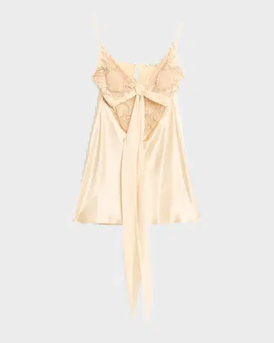Wiederhoeft Blumen Embroidered Satin Mini Slip Dress | Thumbnail 2 Wiederhoeft Blumen Embroidered Satin Mini Slip Dress | Thumbnail 2