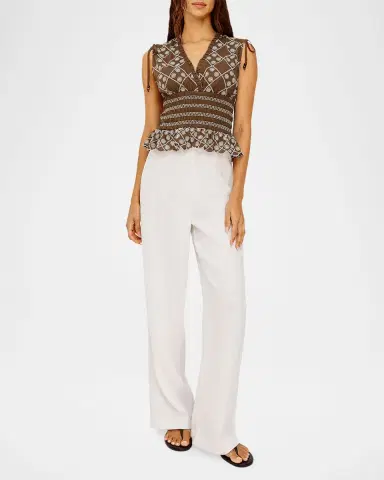 Rails Rizzo Embroidered Cotton Top | Thumbnail 2