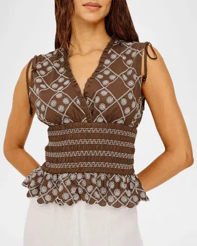 Rails Rizzo Embroidered Cotton Top | Thumbnail 6