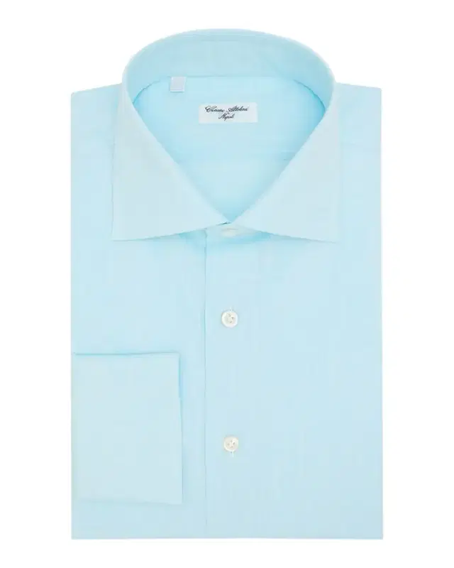 Men's Slubbed Check Cotton Dress Shirt