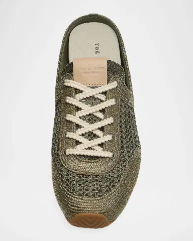 rag & bone Retro Runner Raffia Sneaker Mules | Thumbnail 4 rag & bone Retro Runner Raffia Sneaker Mules | Thumbnail 4