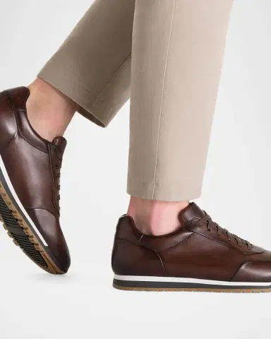 Magnanni Men's Ibiza II Leather Low-Top Sneakers | Thumbnail 2