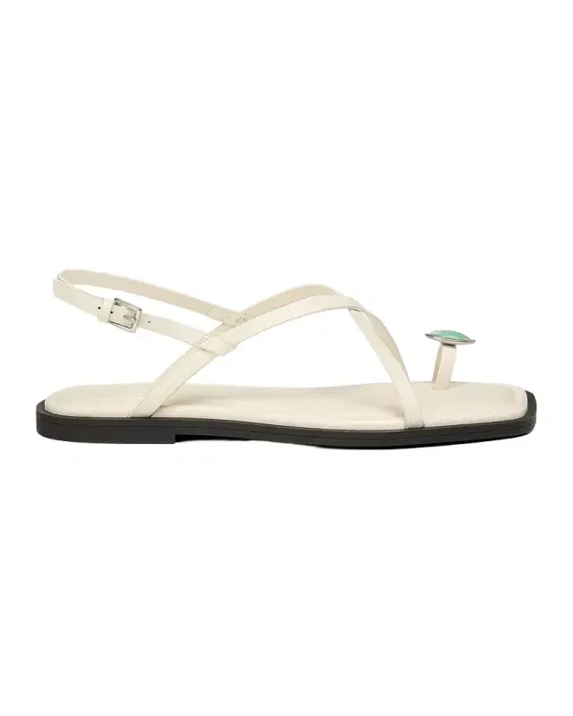 Remi Leather Toe-Ring Flat Sandals